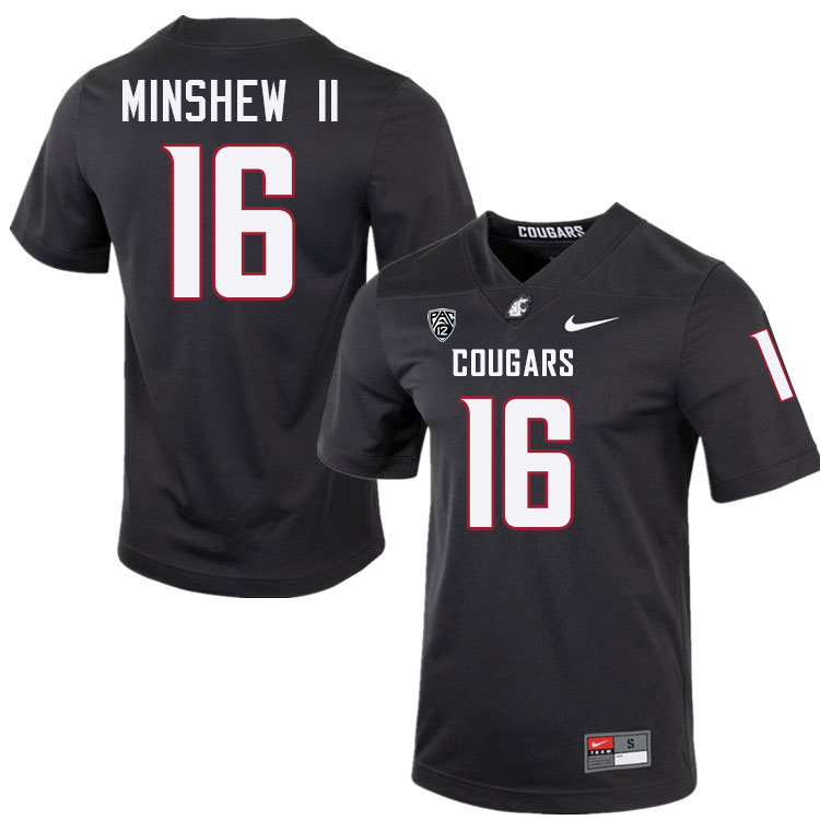 Gardner Minshew II WSU Cougars Jersey.Washington State Cougars #16 Gardner Minshew II Jersey Grey